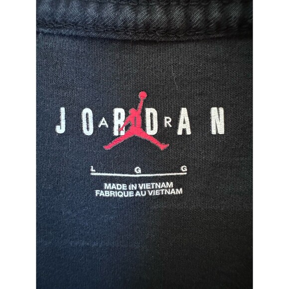 Jordan Long Sleeve Tee MJ Sports DNA Crewneck Graphic T Shirt Black Mens Size L - Picture 5 of 9